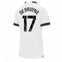 Camiseta Manchester City Kevin De Bruyne #17 Segunda Equipación Replica 2023-24 para mujer mangas cortas